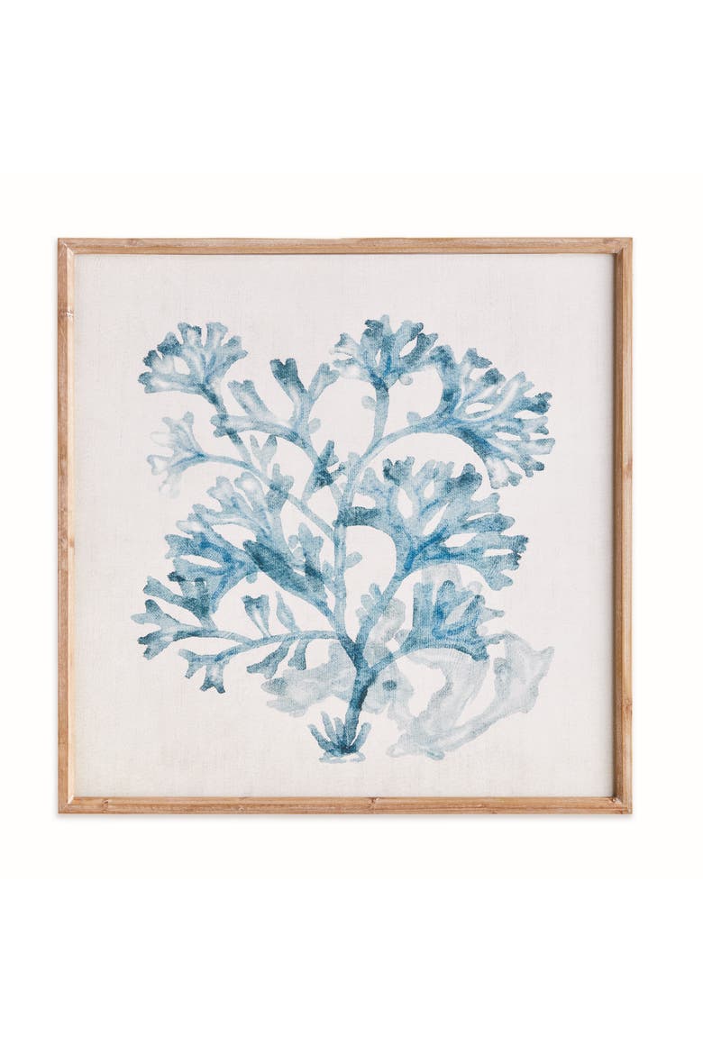 Translucent Coral Print - Blue Framed Art - Coastal Decor, Main, color, Blue