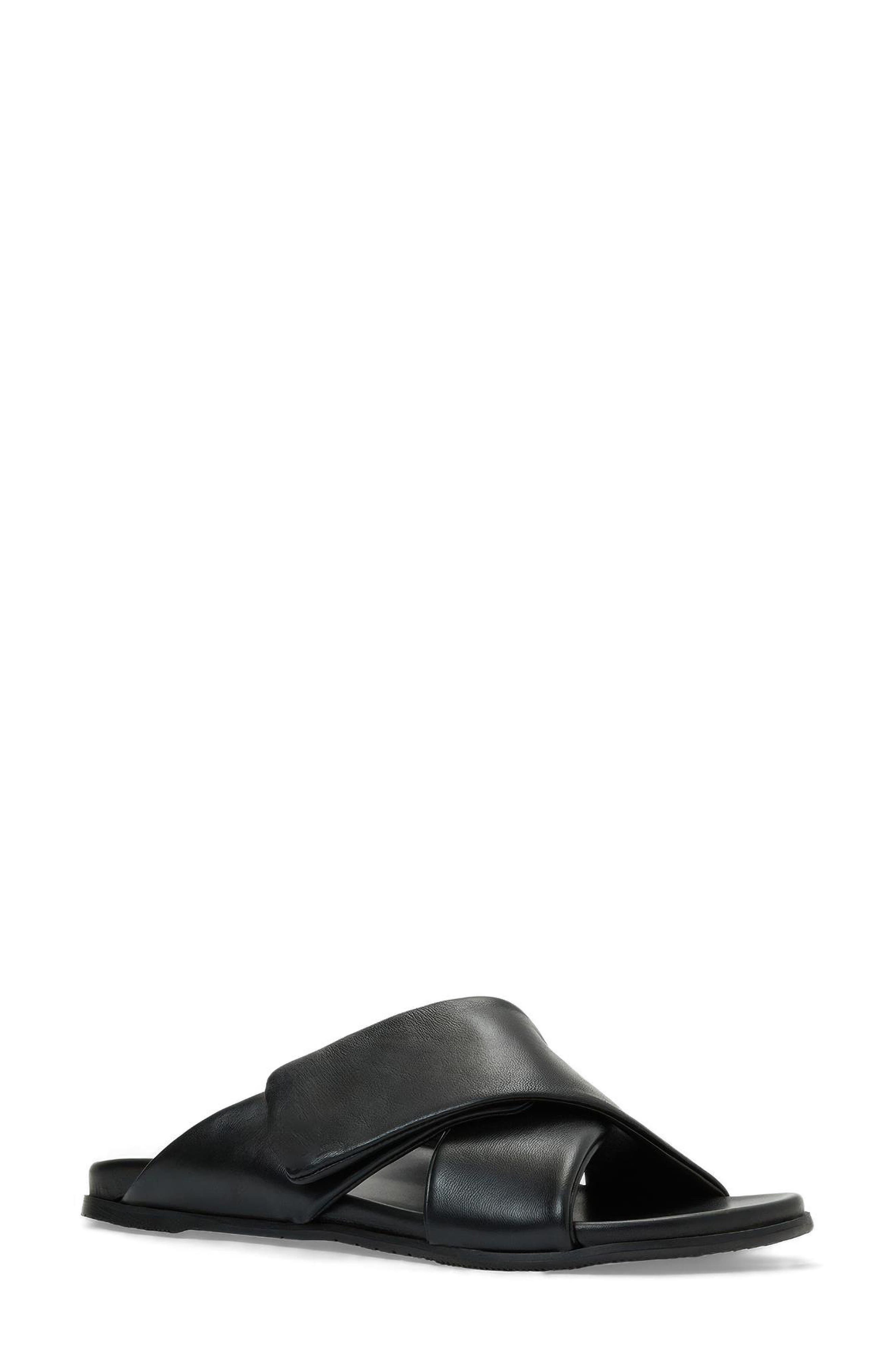 Cabra Slide Sandal, Main, color, BLACK NAPPA