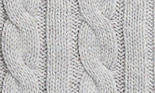 Pink Rose Kids' Cable Stitch Zip Hoodie In Gray