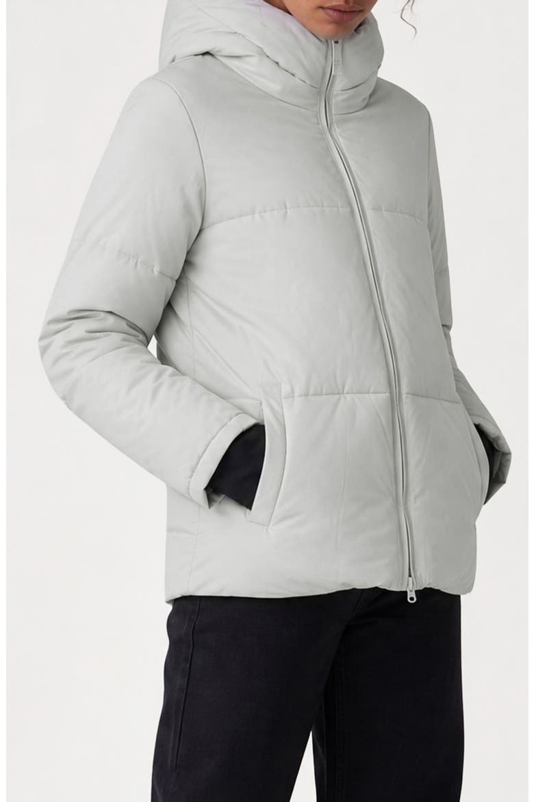 Stacy Water Resistant Hooded Puffer Jacket, Alternate, color, CLOUD