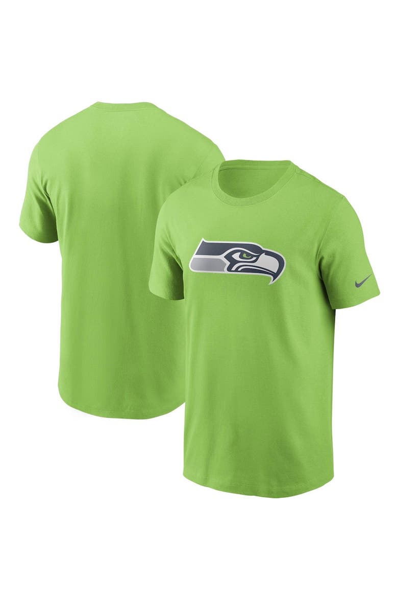 Men's Nike Neon Green Seattle Seahawks Primary Logo T-Shirt, Main, color, NEON GREEN