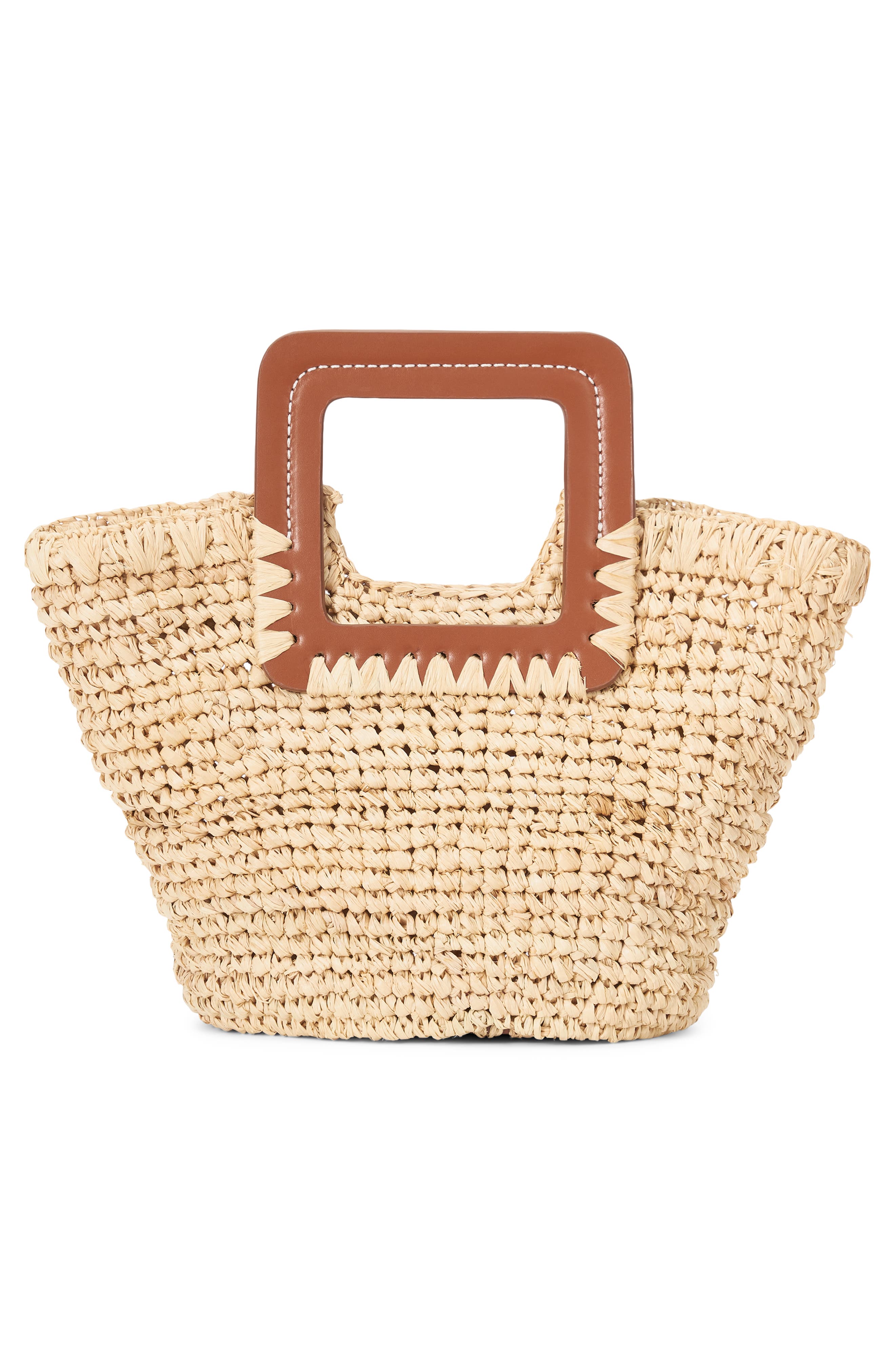 STAUD Shirley Raffia Mini Bucket Bag, Alternate, color, 