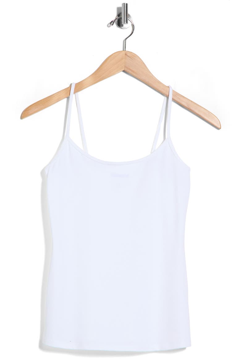 Cotton Jersey Knit Camisole, Alternate, color, WHITE