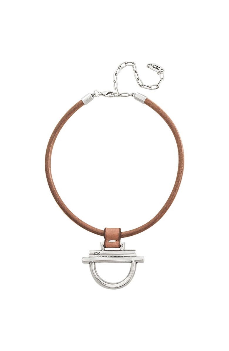 CXC Sunrise Choker, Main, color, Silver