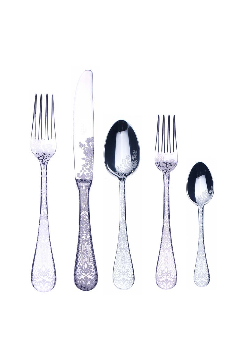 Mepra Casablanca Flatware Set - 5 Pieces, Main, color, Silver