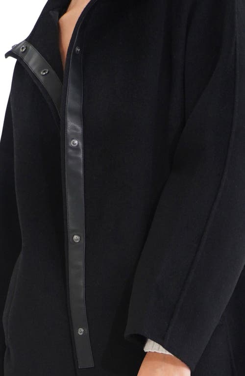 Belle & Bloom Come On Over Trimmed Coat In Black