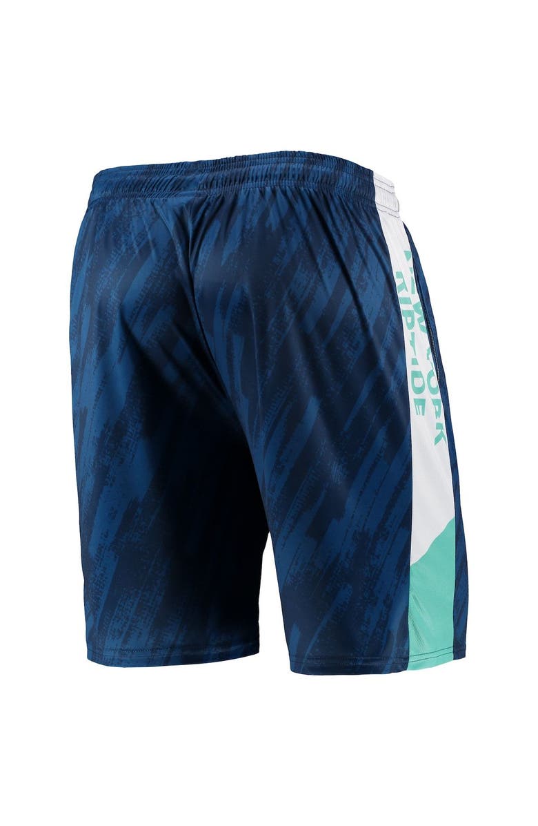 FOCO Men's FOCO Navy New York Riptide Static Mesh Shorts, Alternate, color, Navy