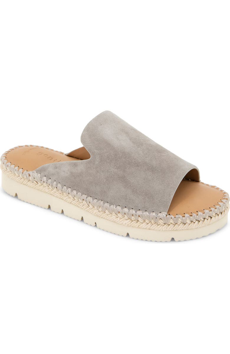 Gentle Souls Leilani Slide Sandal, Main, color, Dark Taupe Suede