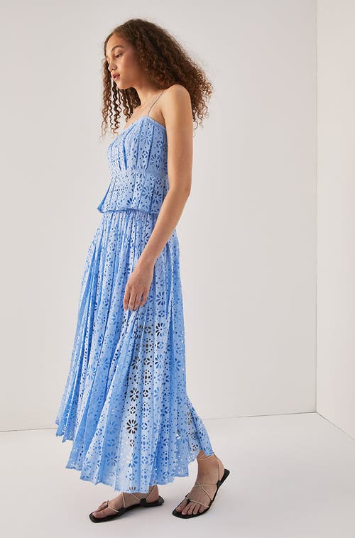 REBECCA TAYLOR REBECCA TAYLOR GEO EYELET PLEATED SKIRT 