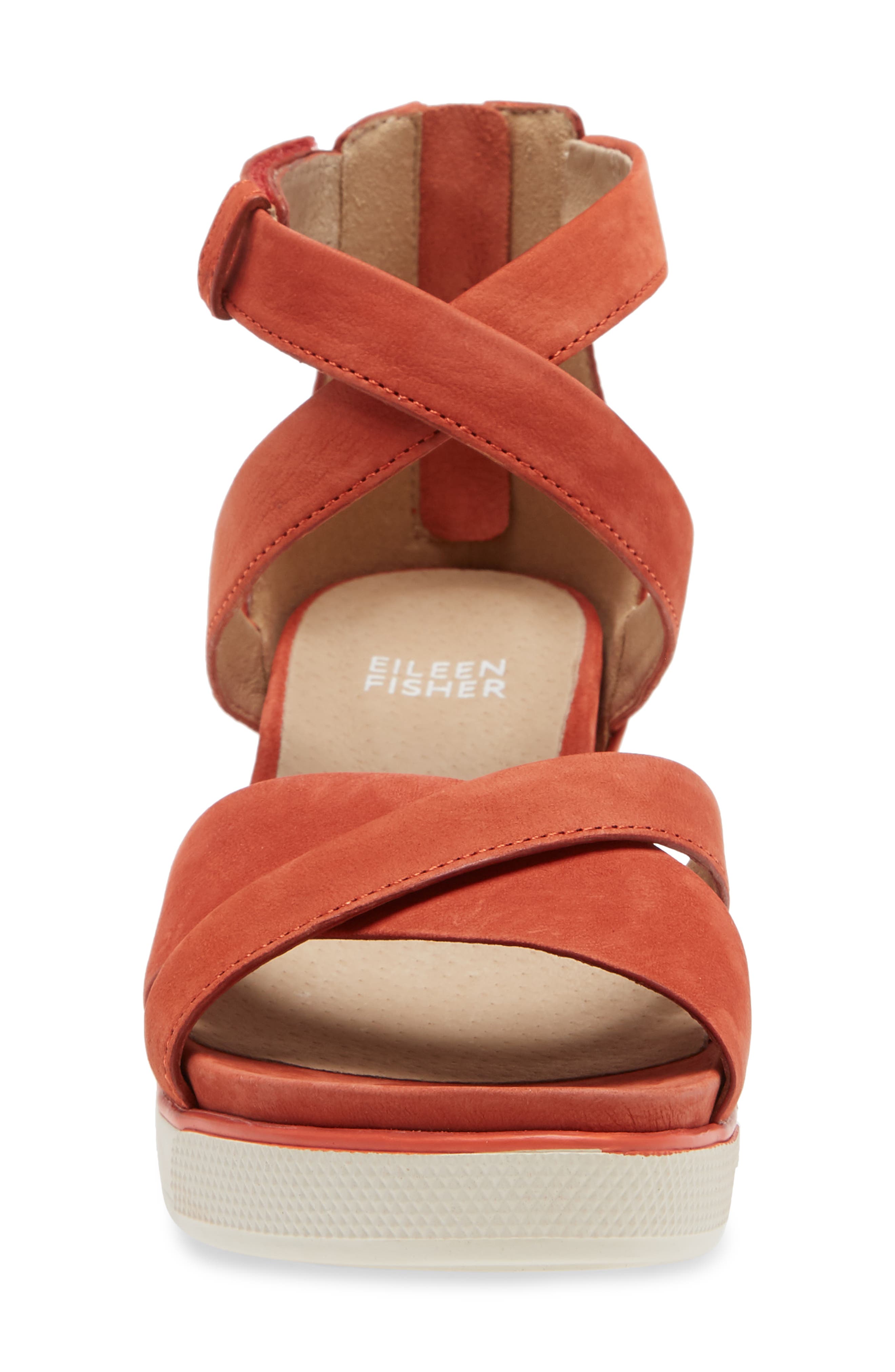 Sally Wedge Sandal, Alternate, color, TOMATO NUBUCK LEATHER