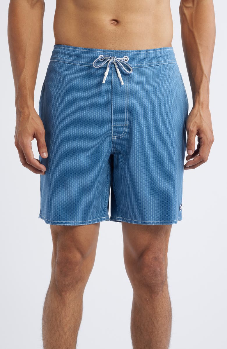 johnnie-O Low Tide Swim Trunks, Main, color, Lake