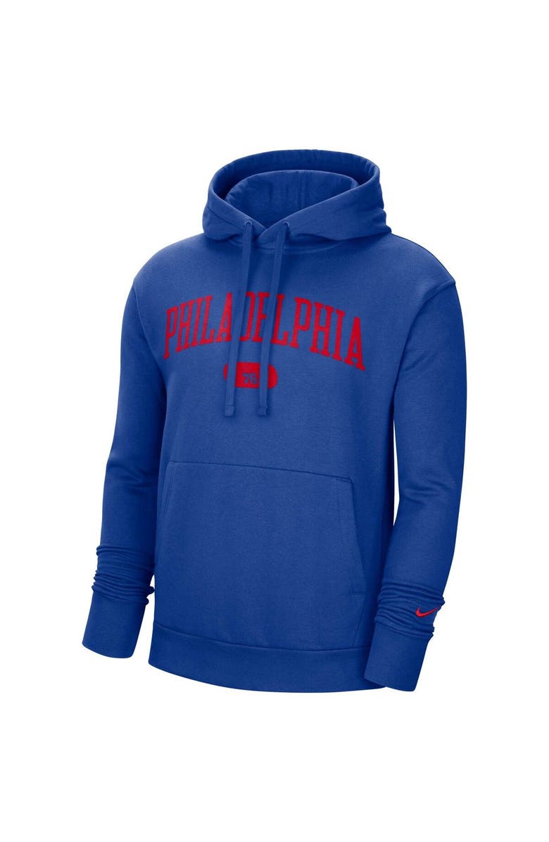 Nike Men's Nike Royal Philadelphia 76ers Heritage Essential Pullover Hoodie, Alternate, color, Royal