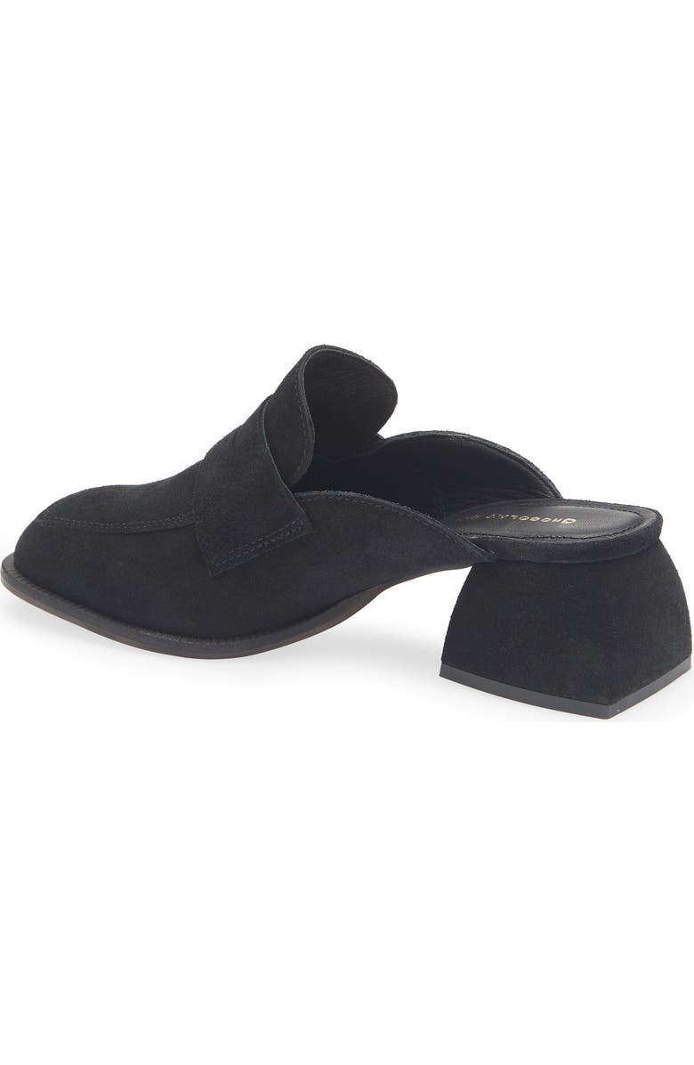 Chocolat Blu Delilah Block Heel Mule, Alternate, color, Black Suede