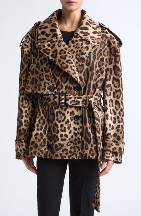 Belted Short Trench Jacket