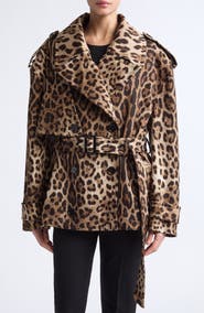 Dolce&Gabbana Belted Short Trench Jacket