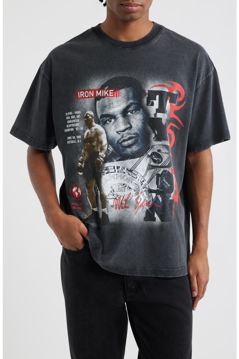 Iron Mike Graphic T-Shirt, Main, color, WASHED BLACK