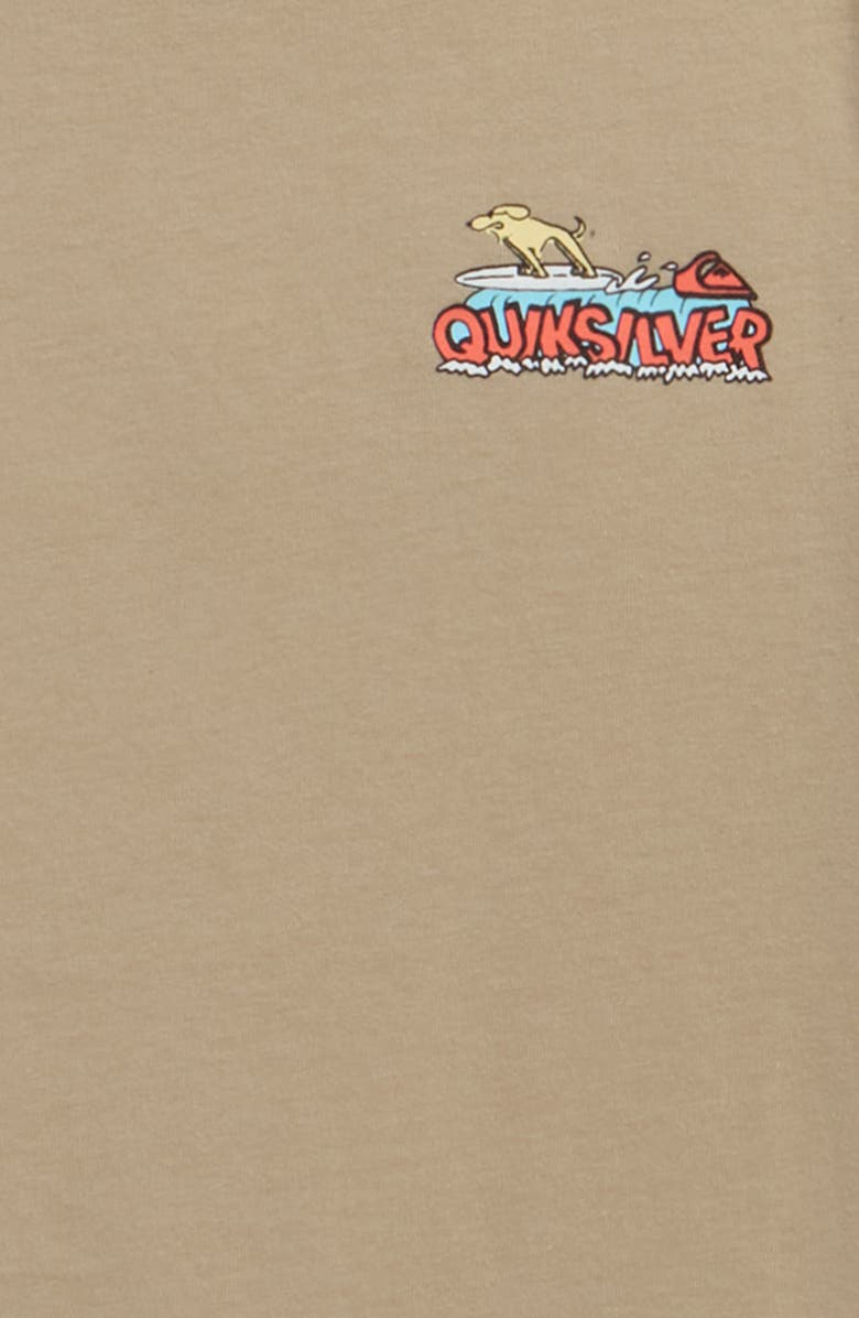 Quiksilver Kids' Dog Wave Graphic Cotton T-Shirt, Alternate, color, Seneca Rock