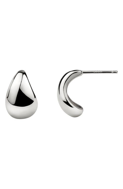Made By Mary Gloss Drop Stud Earrings In Metallic