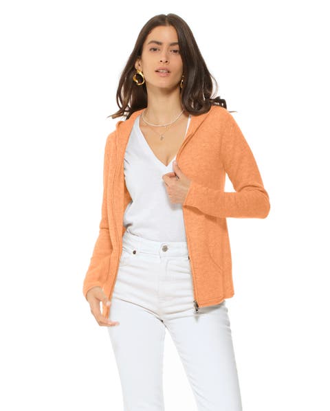 Pure Cashmere Double Zip Hoodie Sweater