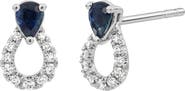 Bony Levy El Mar Diamond & Sapphire Stud Earrings