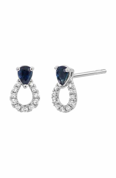 Bony Levy El Mar Diamond & Sapphire Stud Earrings