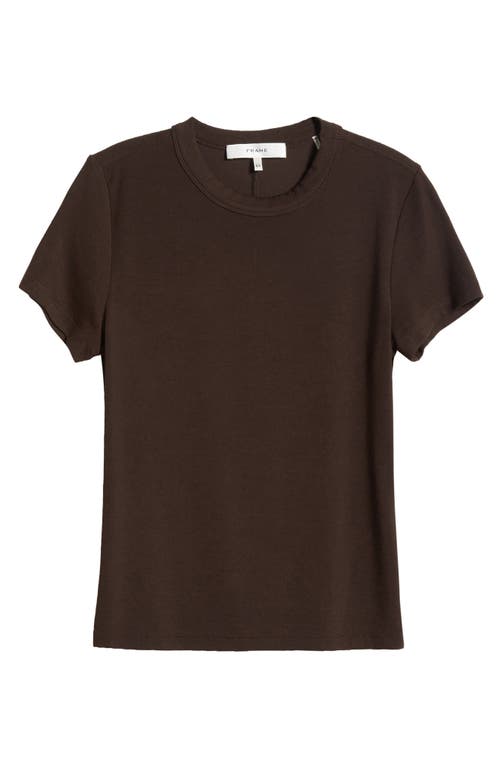 Frame Rib Baby Tee In Espresso