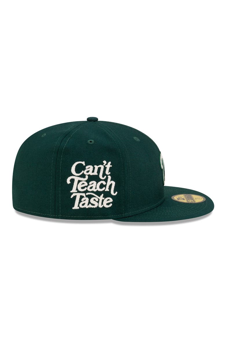 x Diet Starts Monday Washington Nationals Fitted Wool Twill Baseball Cap, Alternate, color, GREEN