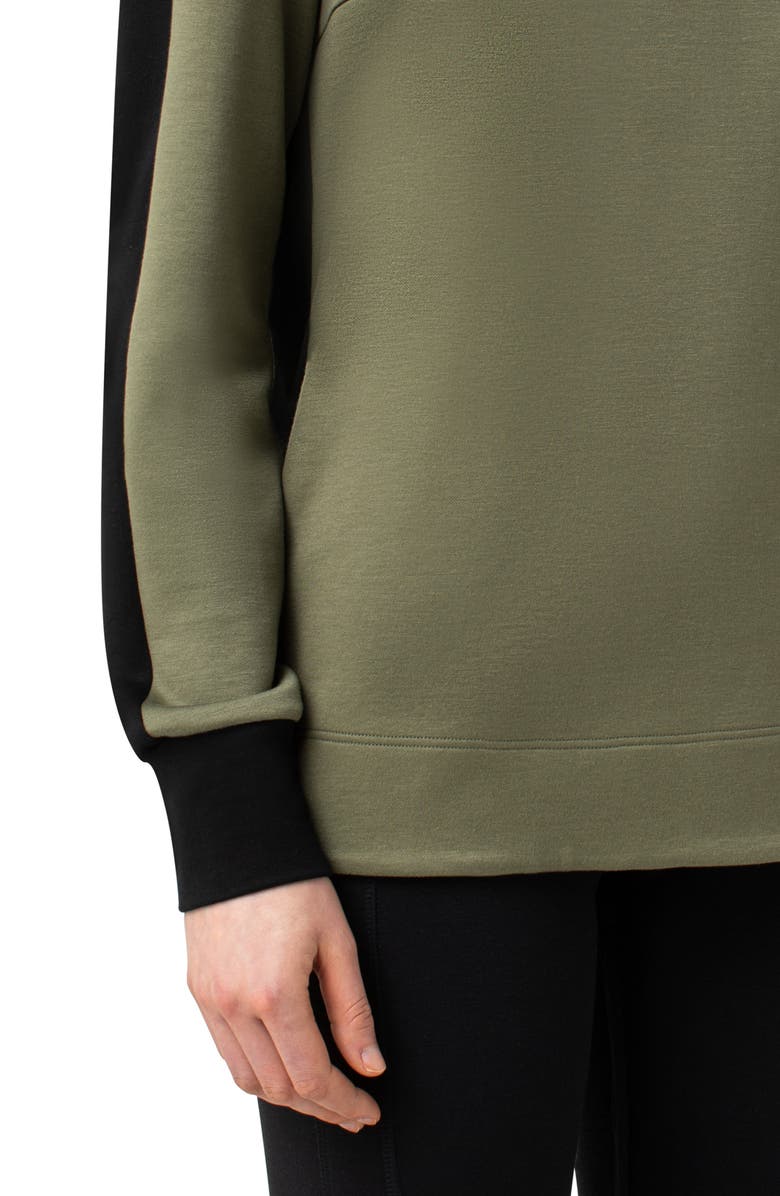 Akris punto Colorblock Jersey Sweatshirt, Alternate, color, 