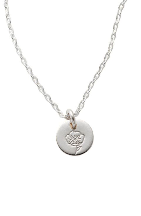 August Birth Flower Necklace