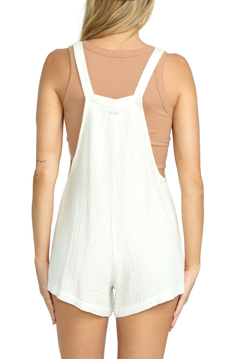 Billabong Beach Crush Cotton Gauze Cover-Up Romper, Alternate, color, Stencil Wash