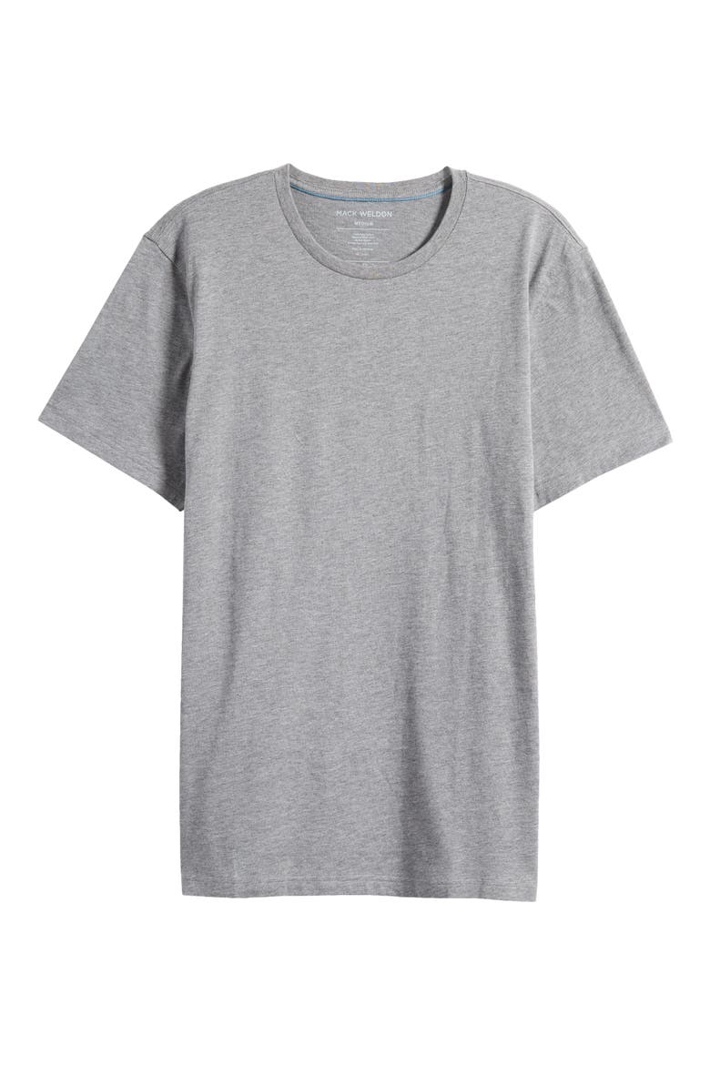 Slim Fit Crewneck Pima Cotton T-Shirt, Alternate, color, GREY HEATHER