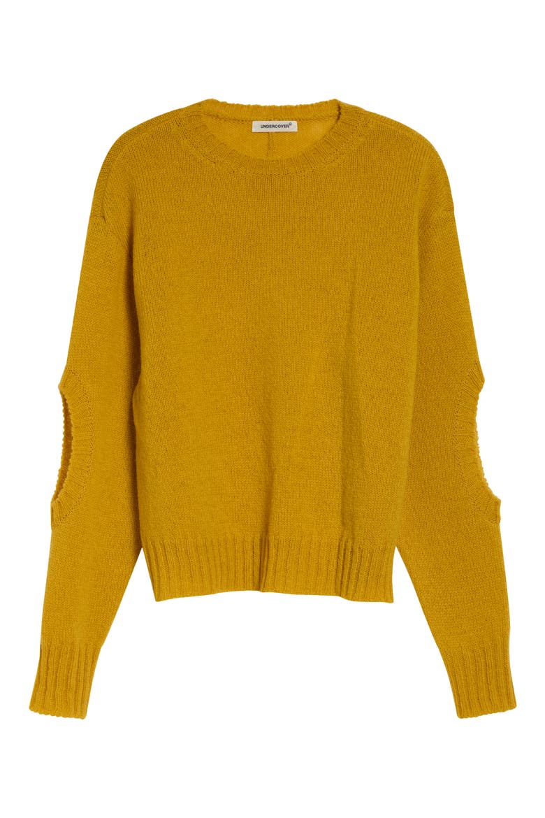 Cutout Wool Sweater, Main, color, YELLOW