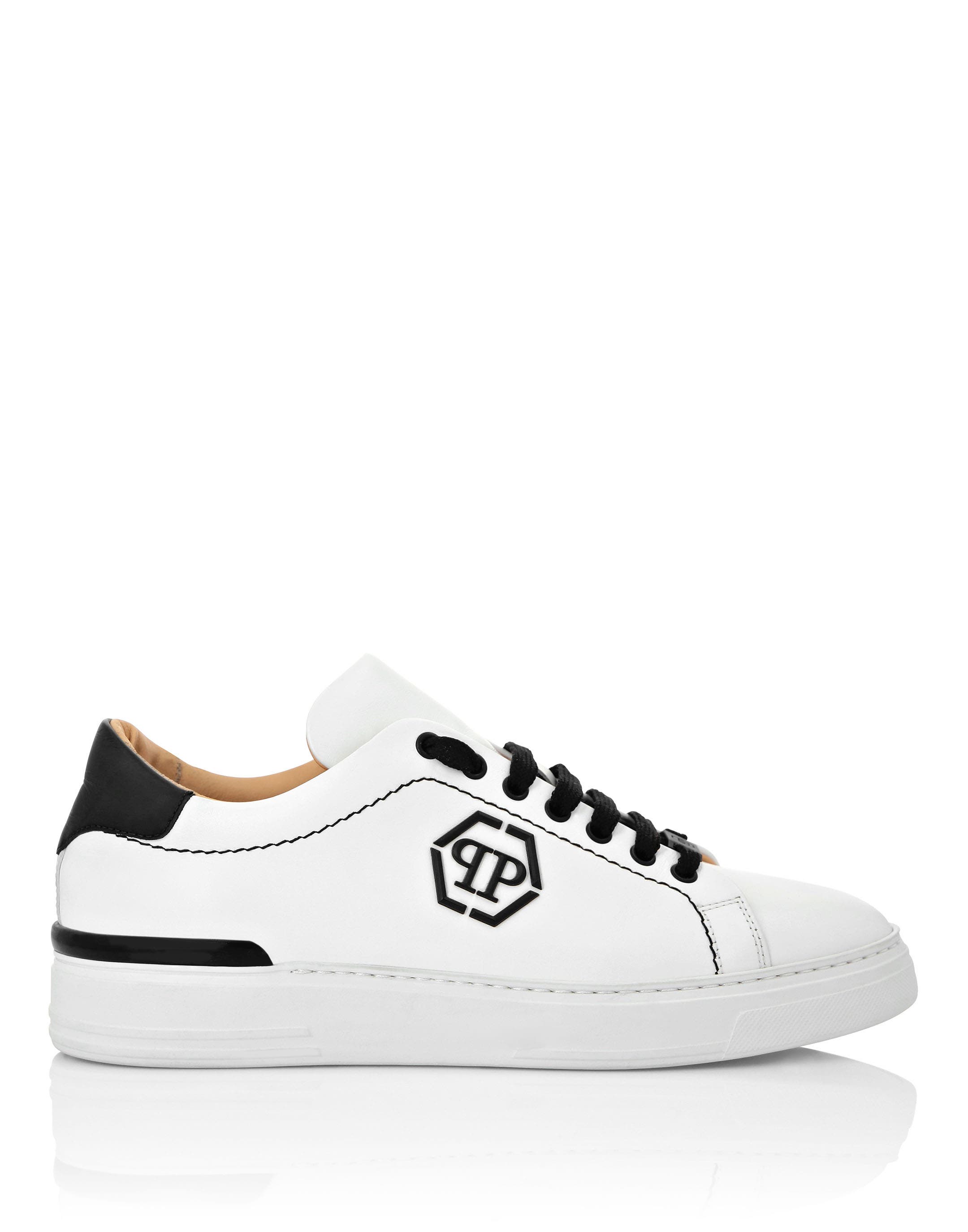 Low-Top Sneakers Hexagon Unisex, Alternate, color, white/black