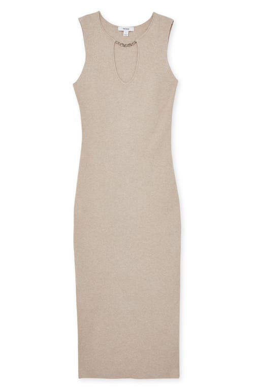 Reiss Nola Sleeveless Midi Sweater Dress In Neutral