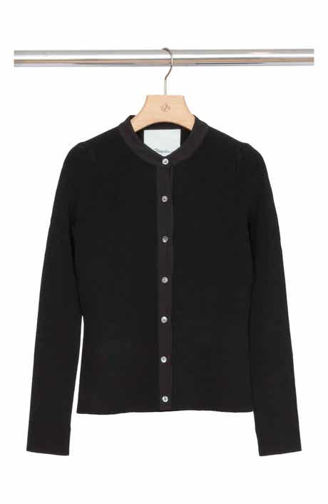Compact Rib Fitted Cardigan