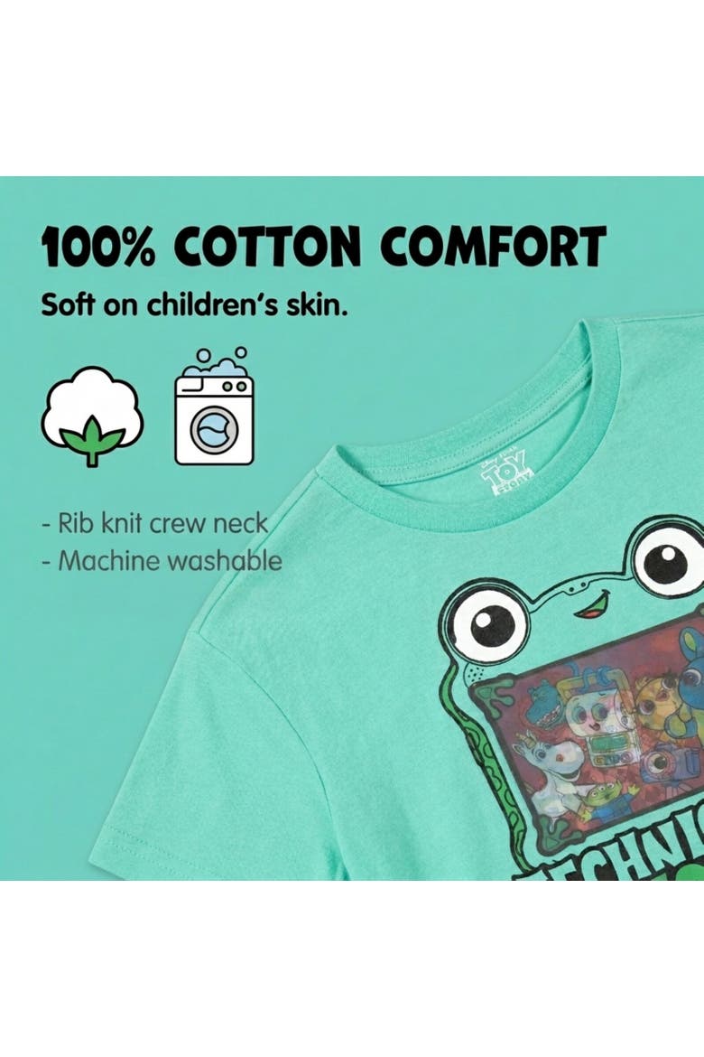 Toy Story Holographic Short Sleeve T-Shirt, Alternate, color, Toy Story Mint Green