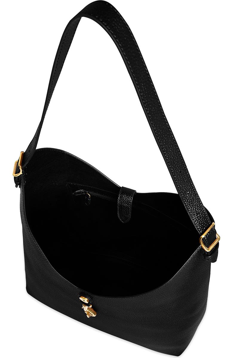 Rebecca Minkoff Megan Leather Hobo Bag, Alternate, color, Black