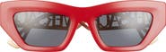 Versace 53mm Irregular Sunglasses