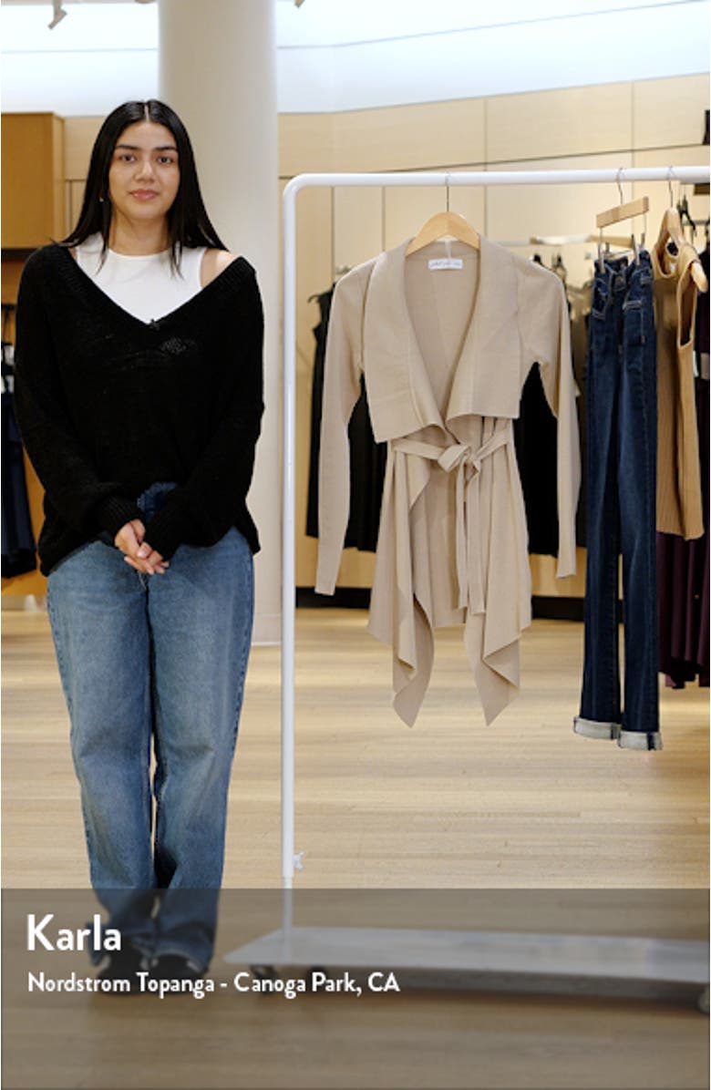Zimmer Tie Waist Cardigan, sales video thumbnail