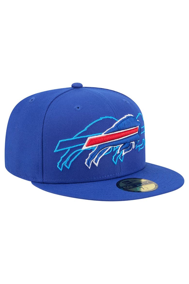 Men's New Era Royal Buffalo Bills Tri-Hit 59FIFTY Fitted Hat, Alternate, color, Royal