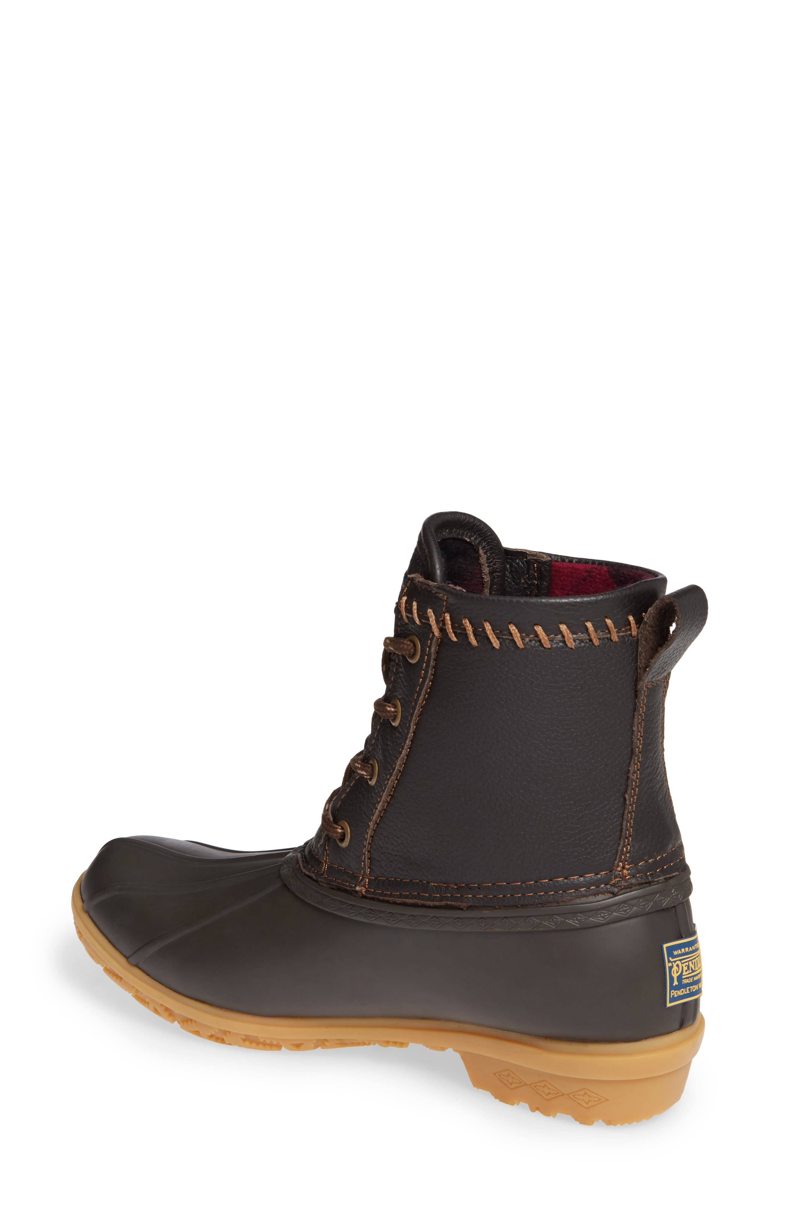 Waterproof Duck Boot, Alternate, color, BROWN RUBBER