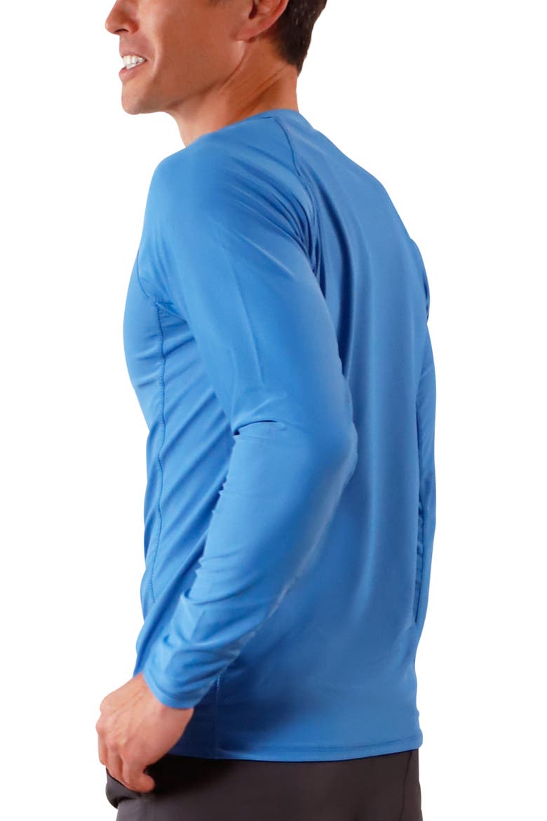 Long Sleeve Crew Sun & Swim Shirt, Alternate, color, Belize