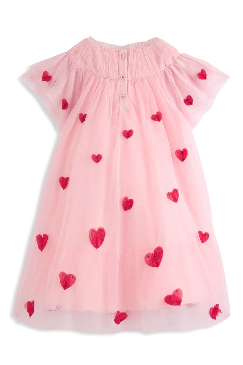 Kids' Embroidered Tulle Dress, Alternate, color, CHALK PINK HEARTS