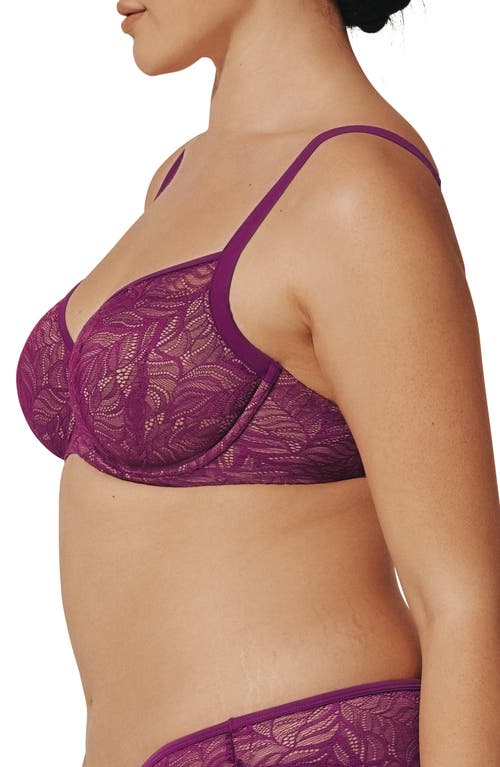 Thirdlove Feather Lace Underwire Demi Bra In Purple