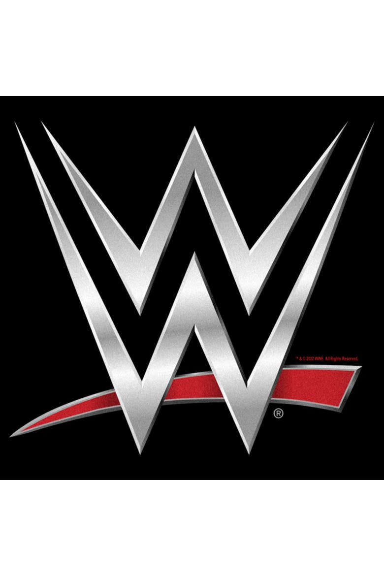 Men's WWE Chrome Logo  Graphic T-Shirt, Alternate, color, Black