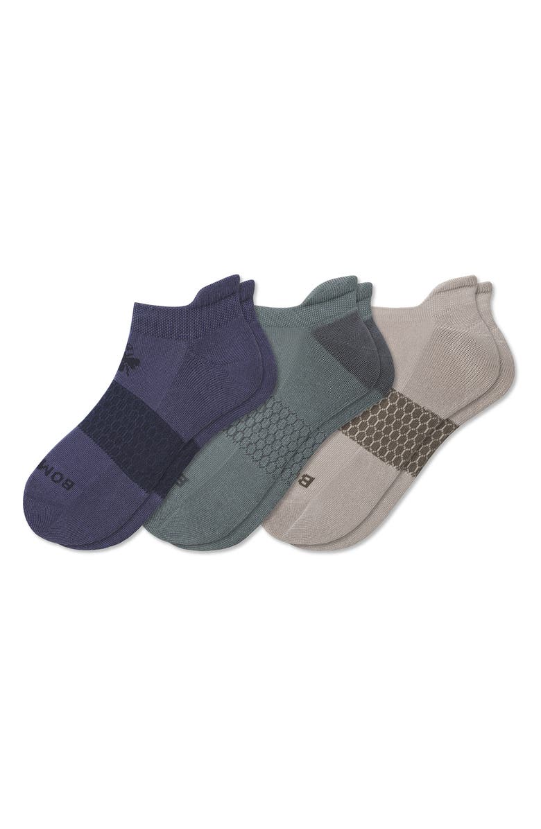 Bombas Assorted 3-Pack Ankle Socks, Main, color, Navy Dusk Mix