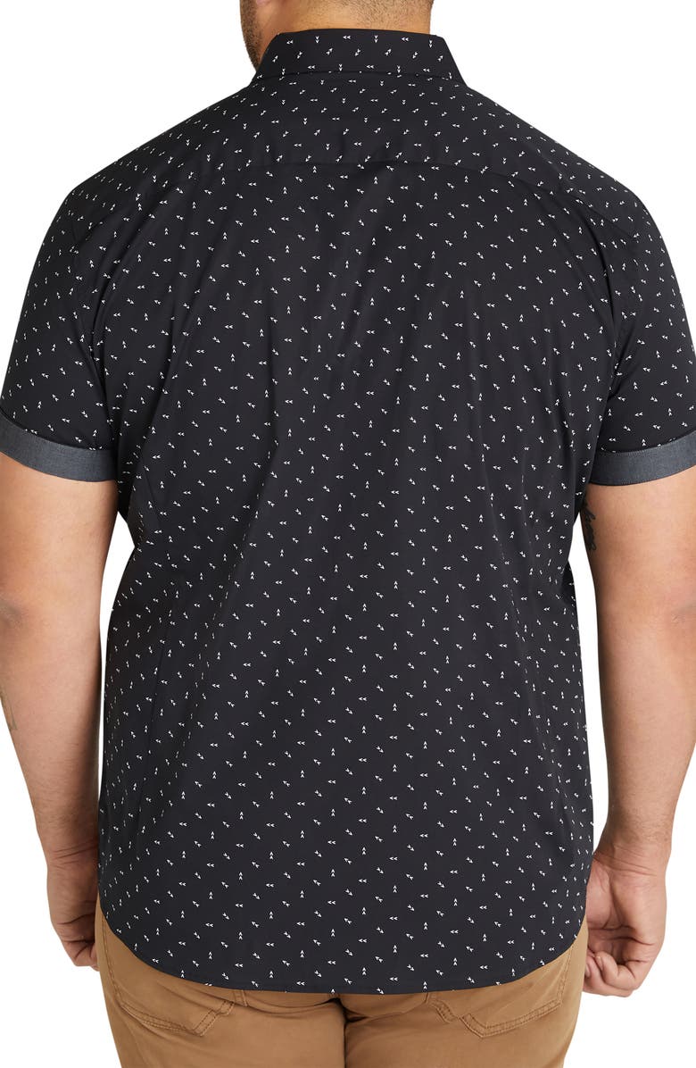 Johnny Bigg Benson Arrow Print Stretch Short Sleeve Button-Down Shirt, Alternate, color,