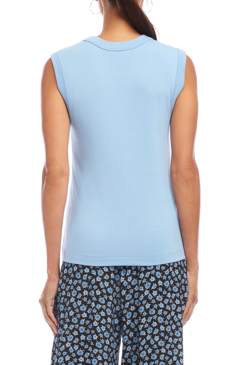Karen Kane Stretch Hemp & Organic Cotton Tank, Alternate, color, Lake