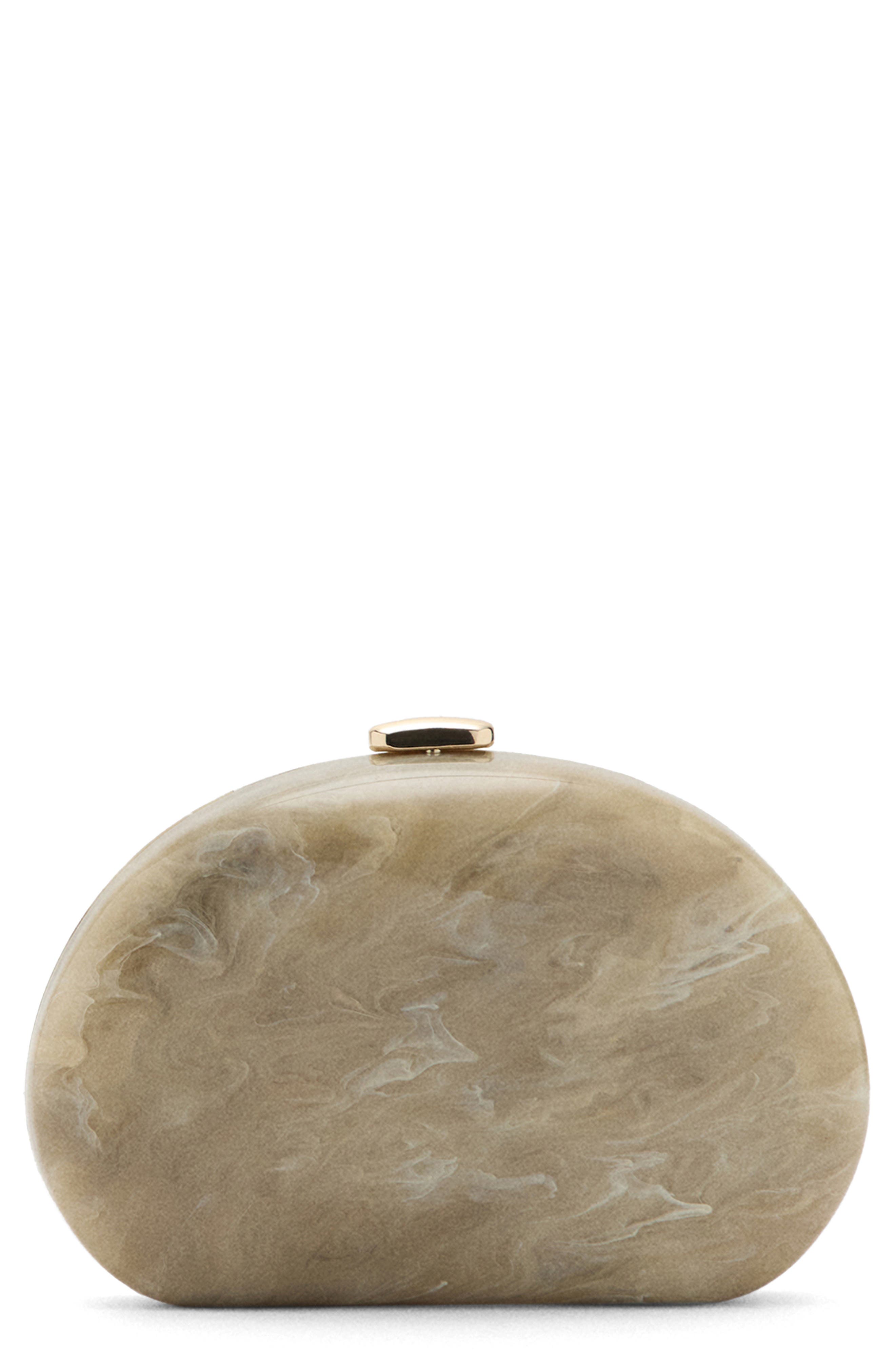Oval Clutch, Main, color, LIGHT/ PASTEL GREY