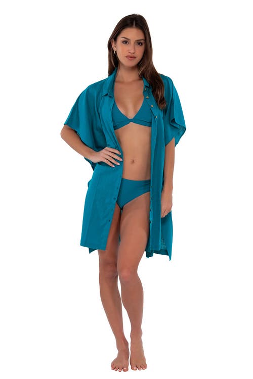 SUNSETS SUNSETS SHORE THING COVER-UP TUNIC 
